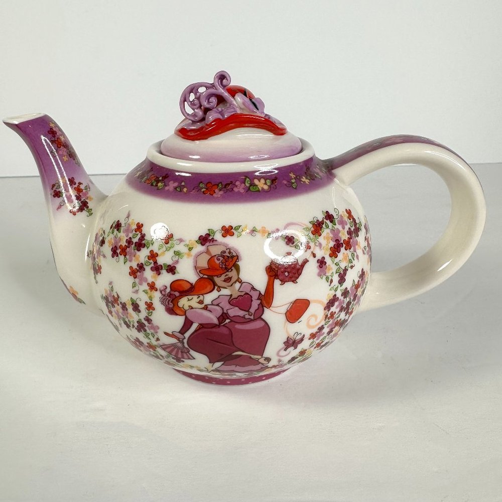 Red Hat Society Teapot Cardew Design 2004 Official Licensed Product